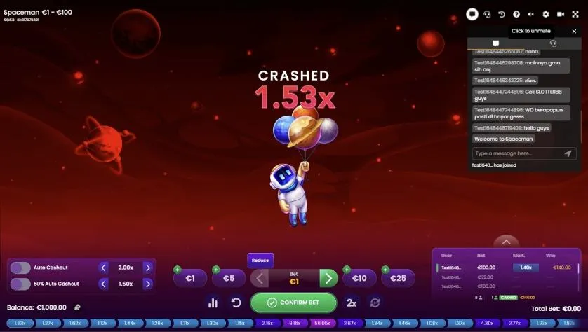 Jogar Spaceman na 7YPASCOA